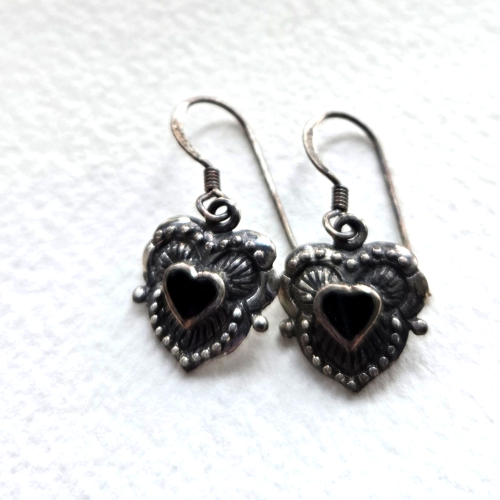 Sterling Silver Heart Earrings